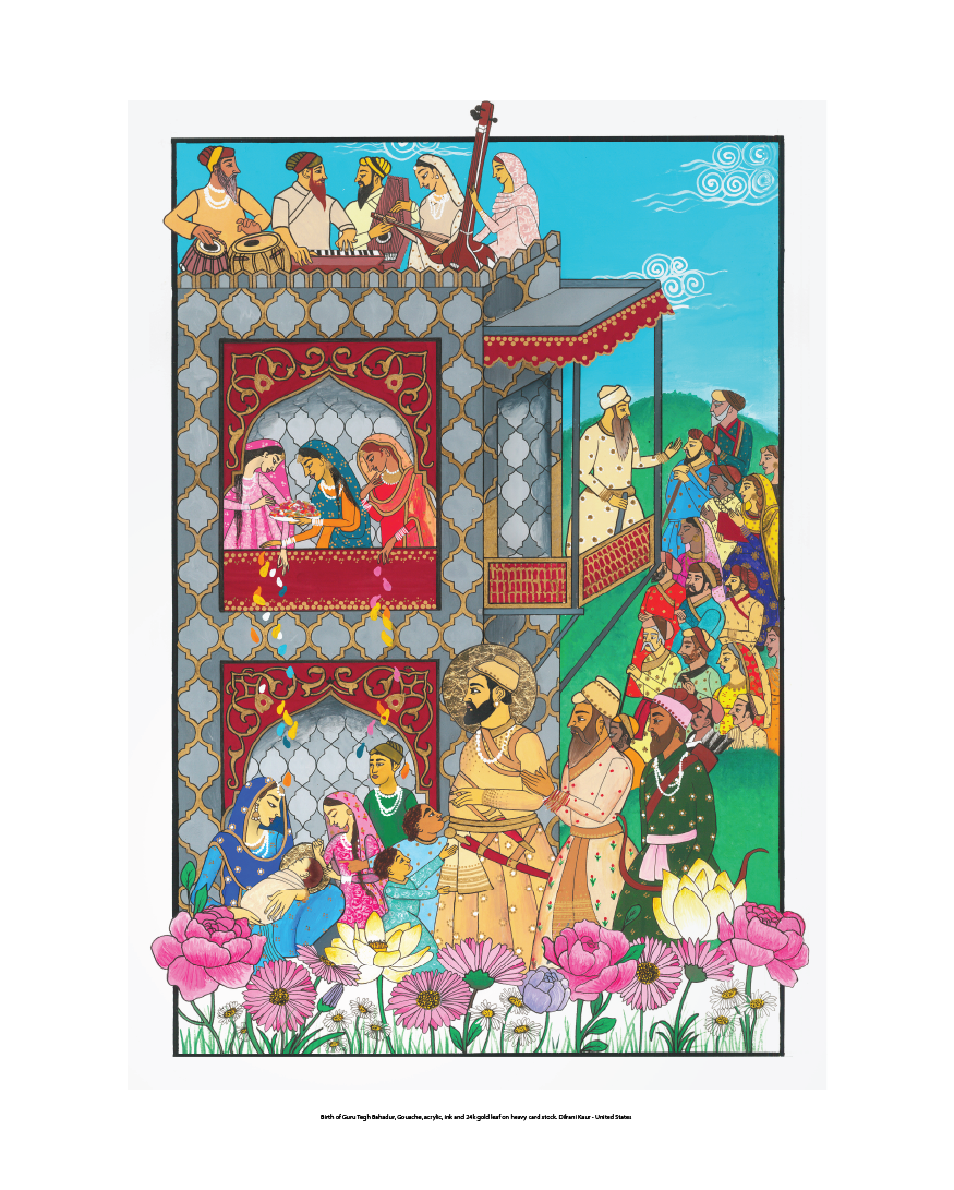 Birth of Guru Tegh Bahadur - Guru Tegh Bahadur 2021 Calendar - 11" x 14" Print